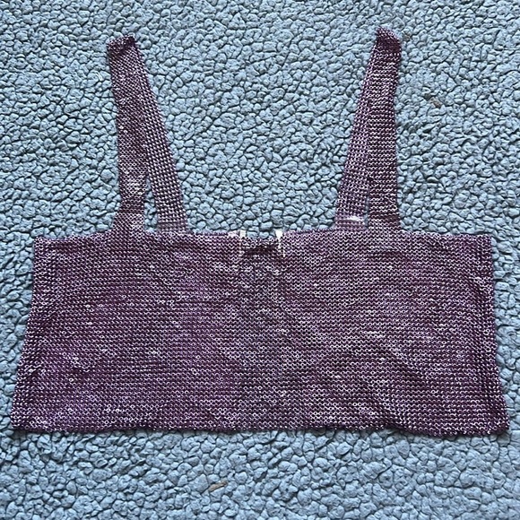 Women Sexy Sparkly Crystal Rhinestone Crop Top - Picture 5 of 7